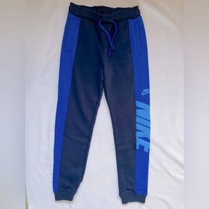 Nike Boys Sz Youth Medium Blue Cotton Blend Joggers-Like New